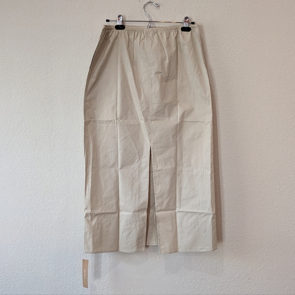 NWT Reformation Midi Tie Waist Skirt - Oat - Medium - Picture 3 of 9